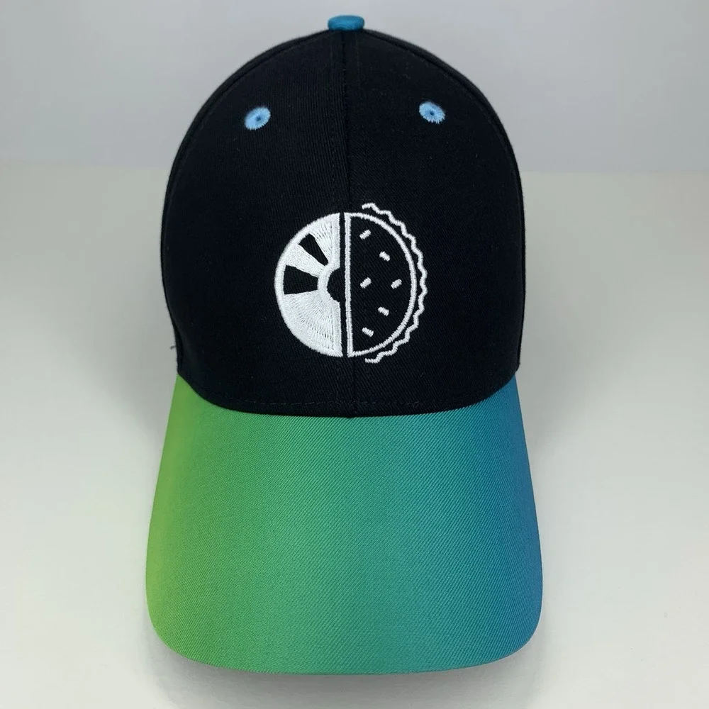 Holo Taco Hat Nail Polish Blue Green Black Adjustable Strap Baseball Cap